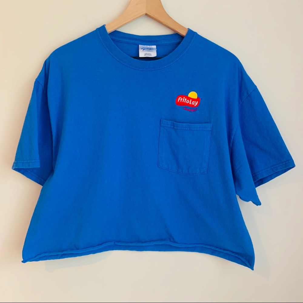 Vintage Frito embroidered oversized baby tee